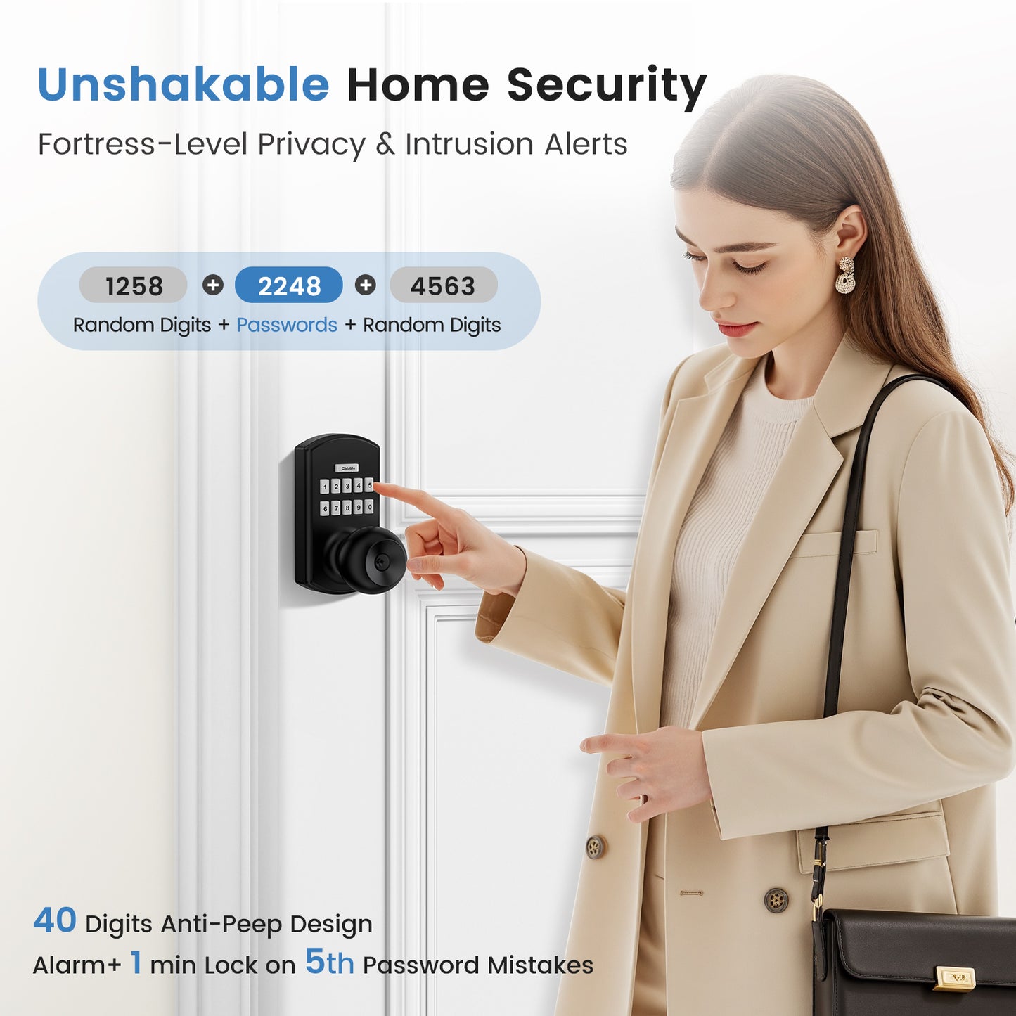 HL-300K Smart Door Knob with Keypad