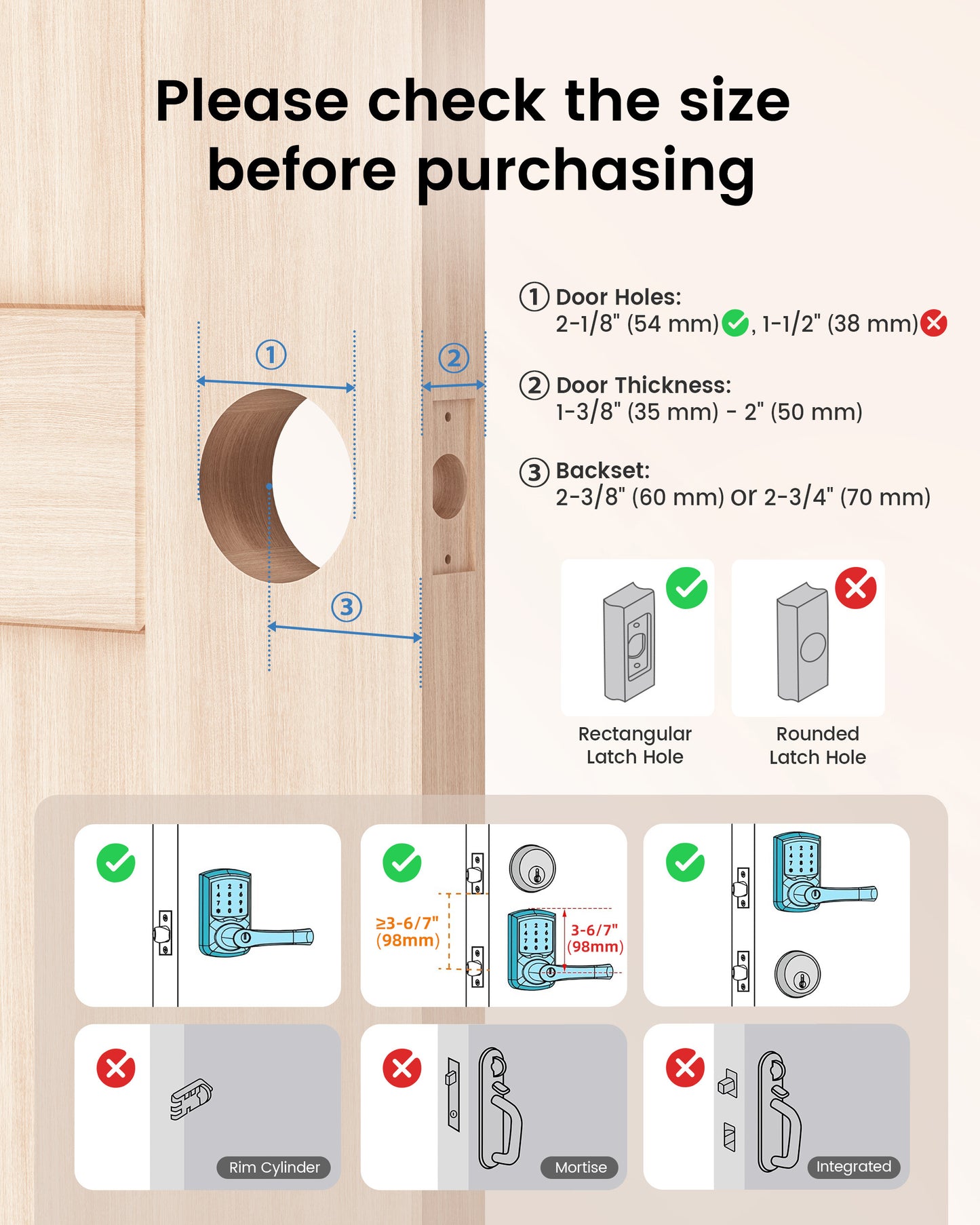 669B Smart Door Lock with Handle App Control