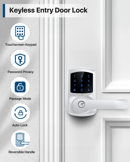 HL668 Touchscreen Keyless Entry Door Lock with Handle