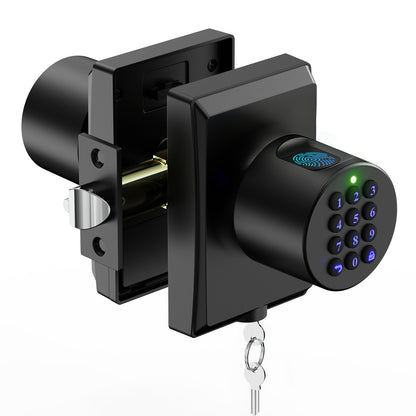 Smart Fingerprint Door Lock – Keyless Entry with Keypad Knob