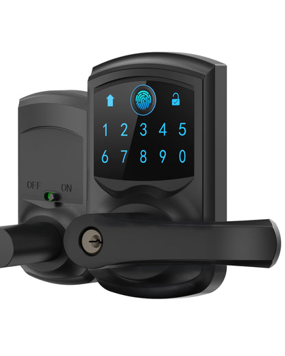 669FL Fingerprint Door Lock with Handle Biometrics Deadbolts