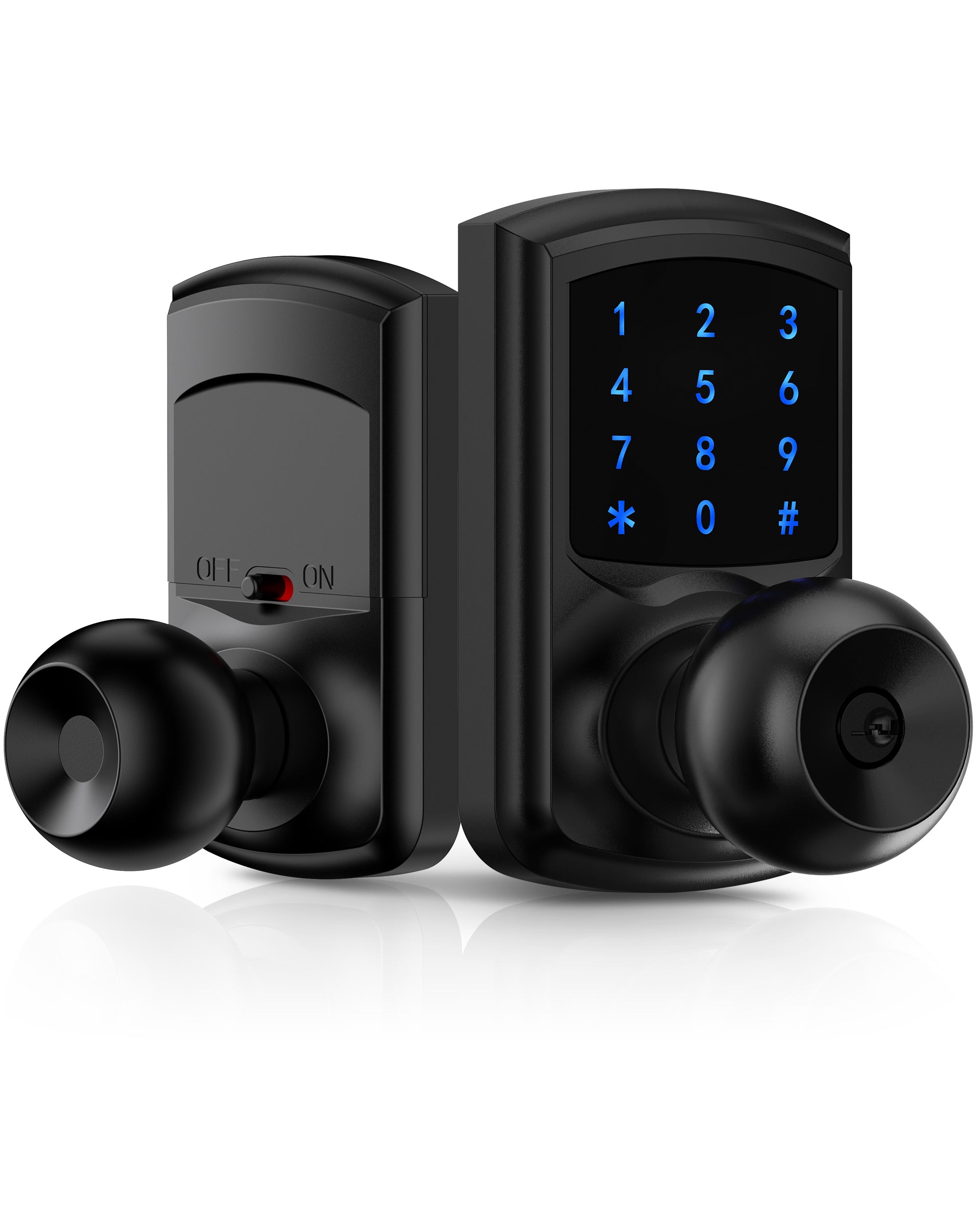 HL669K Black Door Knob with Keypad – Hidalife