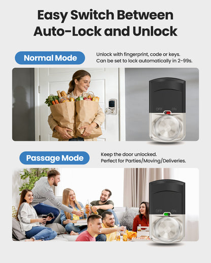 669FK Smart Fingerprint & Keypad Door Lock