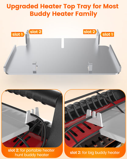 6 Blades Wood Stove Fan with Magnetic Thermometer and Tray