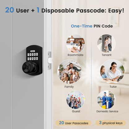 HL-300K Smart Door Knob with Keypad