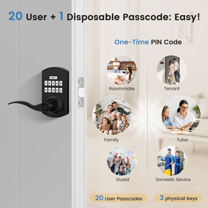 HL-300L Keypad Door Lock with Handle