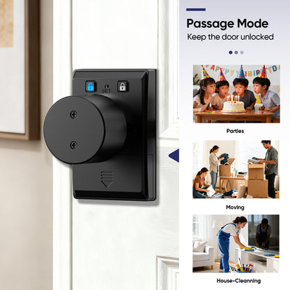 Smart Fingerprint Door Lock – Keyless Entry with Keypad Knob
