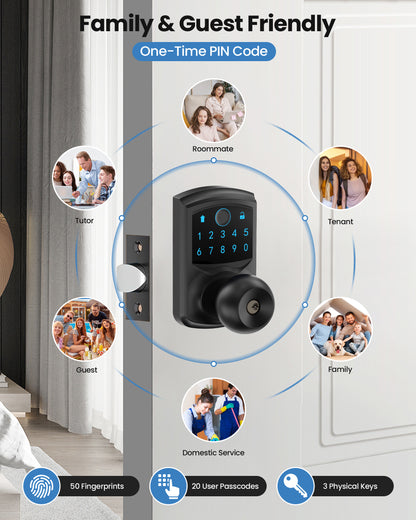 669FK Smart Fingerprint & Keypad Door Lock