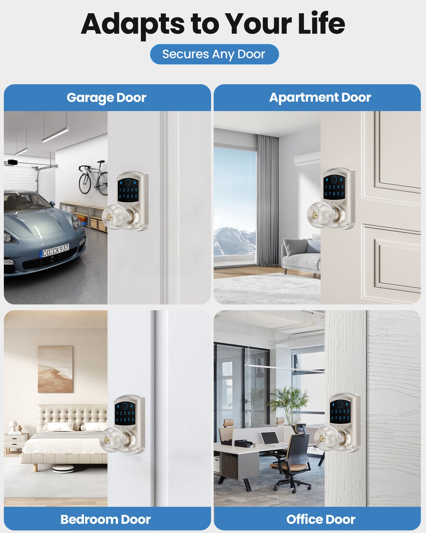 669FK Smart Fingerprint & Keypad Door Lock