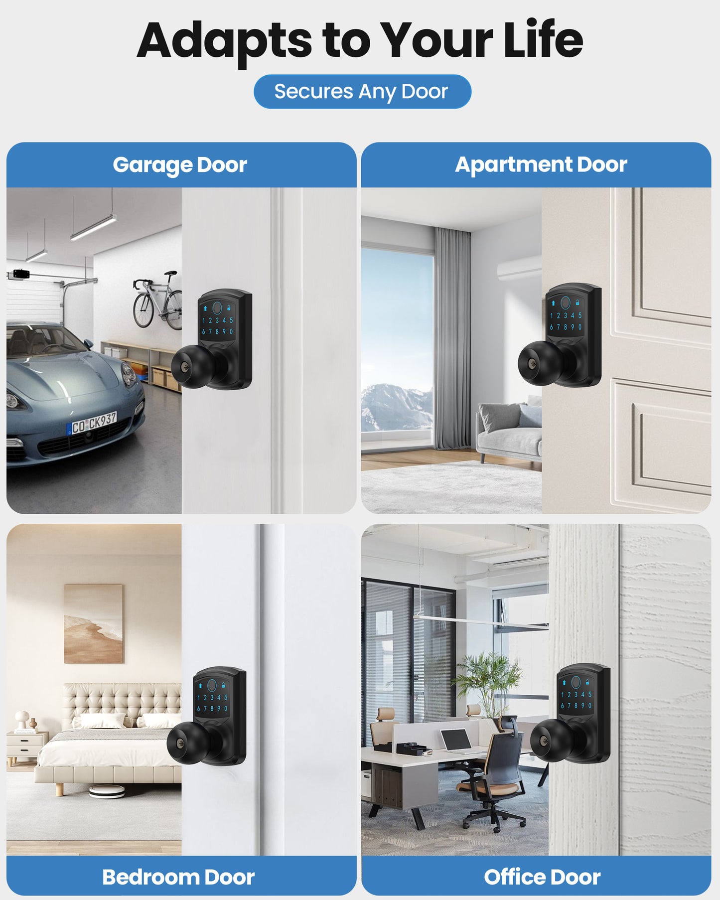 669FK Smart Fingerprint & Keypad Door Lock