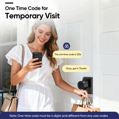 Smart Fingerprint Door Lock – Keyless Entry with Keypad Knob